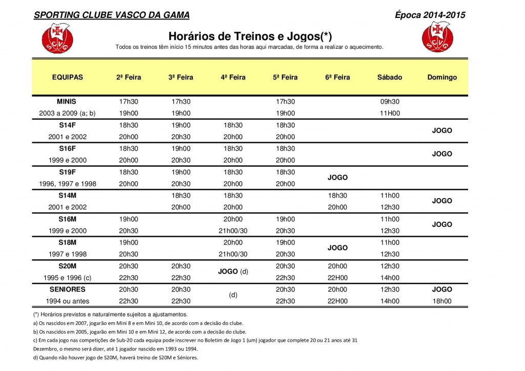 Horarios de Treinos e Jogos 2014-2015 (4)